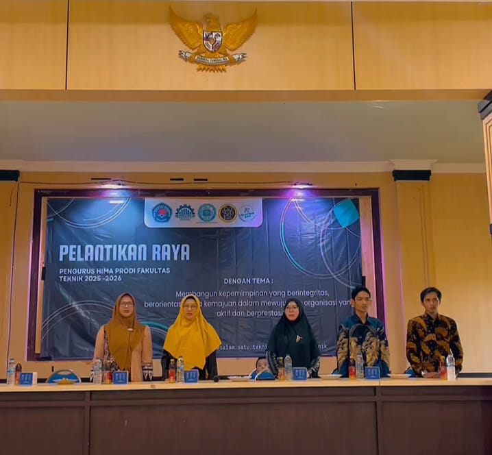 PELANTIKAN RAYA PENGURUS HIMA PRODI FAKULTAS TEKNIK MASA JABATAN 2025-2026